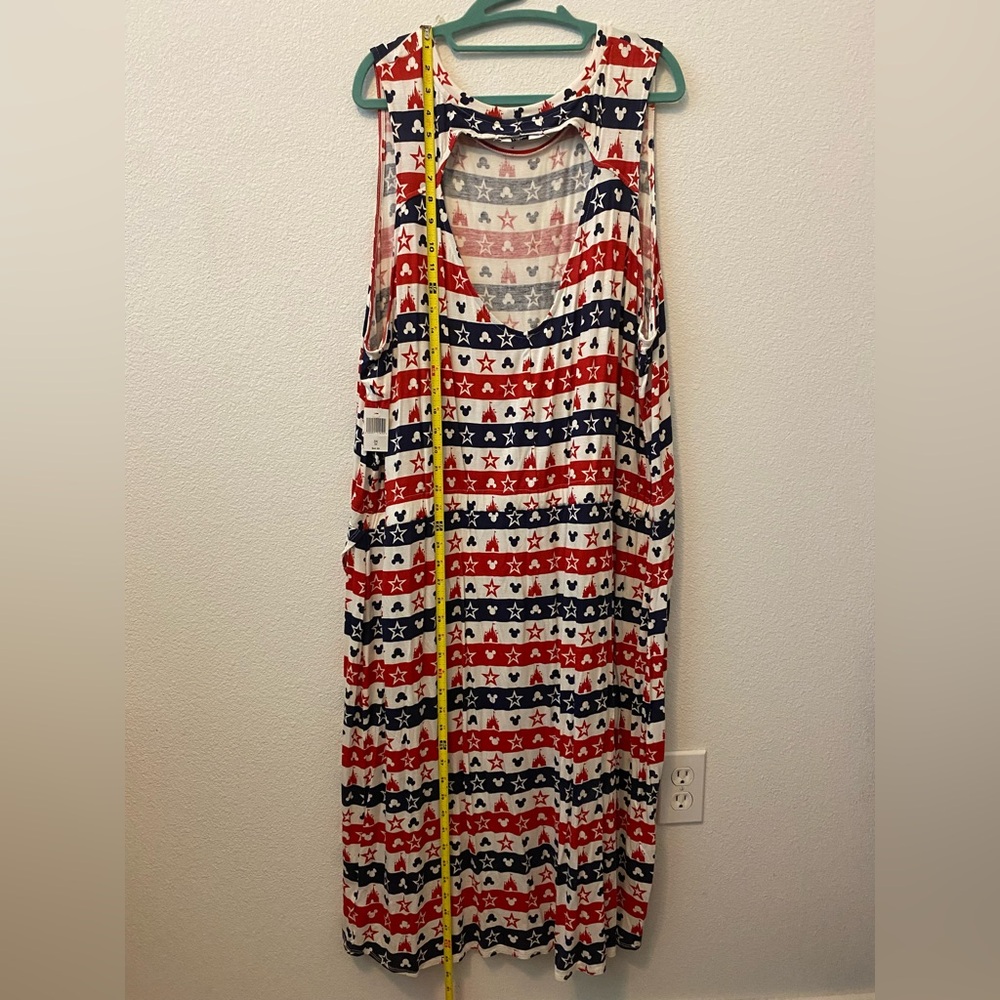 Disney Parks Americana Red, White, and Blue Sleeveless Dress Size 3X - Picture 6 of 10